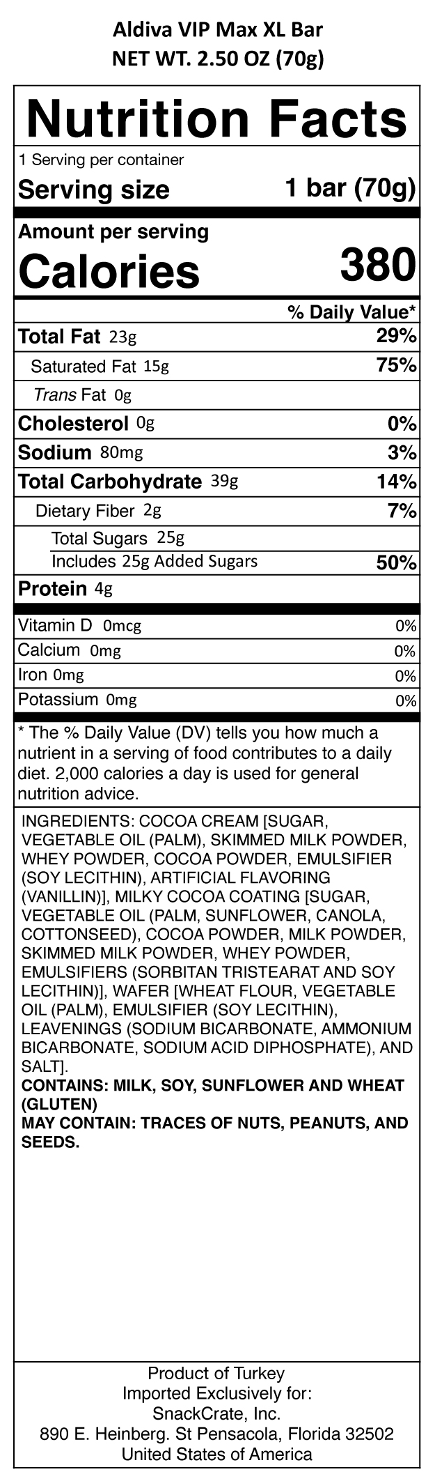 snack nutrional info