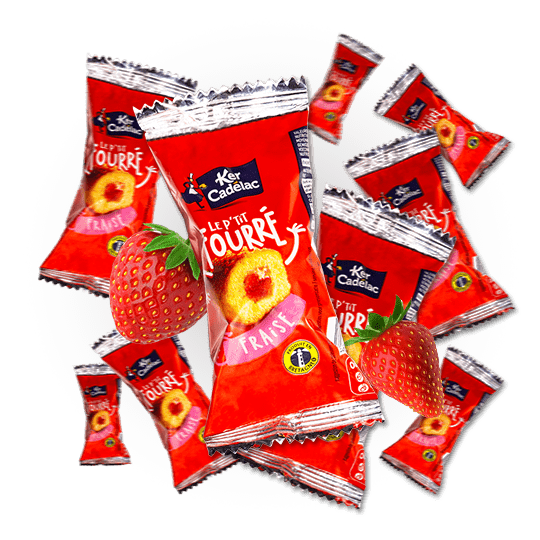 Image of Petit Fourré Fraise - 8 Pack