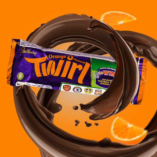 Cadbury Orange Twirl