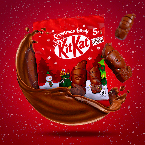 Image of Kit Kat Mini Santas 5-Pack